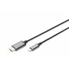 Digitus USB-C į HDMI laidas su metalinėmis jungtimis