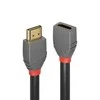 HDMI Prailginimo Laidas - LINDY Anthra Line HDMI M/F, Didelės Spartos, 4096x2160@60Hz, 2 m, Juodas