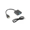 LANBERG AD-0017-BK adapteris HDMI-A M ->VGA F su garso kabeliu
