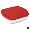 Orkaitėje kepti tinkamas indas su plastikiniu dangčiu C'N'S 28 x 20 x 8 cm OCUISINE