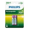Mercury Įkraunama baterija Philips AAA 800 mAh 2 lizdinės plokštelės
