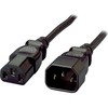 Hama Equip šaldymo prietaisų prailginimo kabelis IEC C14 - > IEC C13 St / BU 1,80 m, plastikinis maišelis (112100)