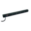 APC RACK PDU BASIC ZERO U 10A 230V maitinimo paskirstymo įrenginys 0U Juoda 15 AC išvestis(ys / čių)