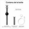 Išmanusis laikrodis Google Pixel Watch WiFi (41mm, 32 GB), Sidabrinės spalvos apvadas su pilkos spalvos silikoniniu dirželiu