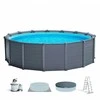 Karkasinis baseinas INTEX Graphite Gray Panel 4.78x1.24m