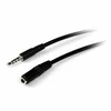 Kabelis StarTech Jack 3.5mm - Jack 3.5mm 1m juoda (MUHSMF1M)