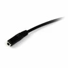 Kabelis StarTech Jack 3.5mm - Jack 3.5mm 1m juoda (MUHSMF1M)