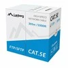 LANBERG LAN kabelis SFTP kat.5e 305m solid CU CPR fluke perduotas pilkas