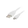 LANBERG CA-USBM-10CC-0018-W laidas USB 2.0 micro AM-MBM5P 1,8 m baltas