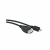 LANBERG usb micro-B M USB-A F 2.0 cable 0.15m OTG juodas
