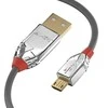 USB Kabelis - LINDY Cromo Line USB 2.0 Type A į Micro-B Laidas, 5 m, Pilkas