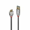 USB Kabelis - LINDY Cromo Line USB 3.2 Type A į Micro-B Laidas, M/M, 5Gbps, 1 m, Pilkas