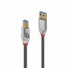 USB Kabelis - LINDY Cromo Line USB 3.2 Type A į B Laidas, M/M, 5Gbps, 2 m, Pilkas