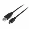 Kabelis Micro USB Startech USB2HABM2M USB A Mini USB B Juodas