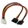 "StarTech Molex" - SATA x2, 0,3 m, daugiaspalvis (PYO2LP4SATA)