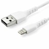 USB kabelis StarTech USB-A - Žaibas 2 m Baltas (RUSBLTMM2M)