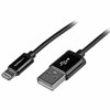 USB kabelis StarTech USB-A - Žaibas 1 m Juodas (USBLT1MB)
