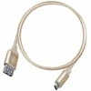 USB kabelis SilverStone USB-A - USB-C 0,5 m aukso (52033)
