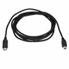USB kabelis StarTech USB-C - miniUSB 2 m juodasis (USB2CMB2M)