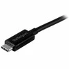 USB kabelis StarTech USB-C - USB-C 1 m Juodas (USB31CC1M)