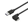 USB kabelis StarTech USB-A - mikro B 2 m Juodas (USB3AU2MRS)