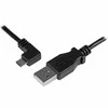 Kabelis USB StarTech USB-A - microUSB 2 m Juodas (USBAUB2MLA)