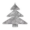 Krist+ Kalėdų papuošalai Sidabras Naujametinė eglutė Metalinis Plastmasinis (36,7 x 0,2 x 37,5 cm)