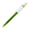Rašikliai BIC 4 spalvų fluorescenciniai 12 vnt