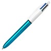 Rašikliai BIC 4 Colours Shine mėlynas 12 vnt