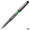 Pilot Pen Karžygio Ženklas Roller Pilot Žalias-BALL 0,7 mm Juoda Perdirbtas 10 vnt.