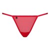 Obsessive Giftella Thong Raudona S/M - Decorative Mesh Lingerie