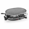 Princess 162720 „Raclette 8“ ovalo formos akmeninė kepsninė vakarėliams, 8 asmuo(-ys), juoda, ovalo formos, akmens, 430 x 300 mm, besisukanti