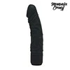 Get Real EasyToys Classic Juodas Silicone Vibrator 19.3cm Atsparus vandeniui Multi-Speed