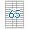 Lipnios etiketės Apli, A4, 38x21.2mm, 65 etiketės lape, 100 lapų, baltos spalvos