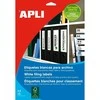 Lipnios etiketės Apli 1233, A4, 190x38mm, 25 lapai, baltos spalvos