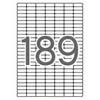 Lipnios etiketės Apli, A4, 25.4x10mm, nuimamos, 189vnt., 25lapai
