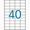 Lipnios etiketės Apli, A4, 52,5x29,7mm, 100 lapų, baltos spalvos