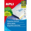 Klijai / Etiketės Apli 581292 100 Paklodės 105 x 70 mm
