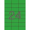 Apli APLI spalvotos etiketės, 70x37 mm, apvalios, žalios, 20 lapų.