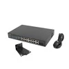 Šakotuvas LANBERG RSFE-16P-2C-150 jungiklis 16x 100Mb PoE+/2x Combo Gigabit 150W nevaldomas