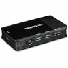 Šakotuvas Komutatorius Trendnet TK-U404 USB Juoda