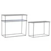 Konsolė DKD Home Decor Juoda Mėlyna Metalinis Šiuolaikiškas (70 x 27 x 45 cm) (2 vnt.)