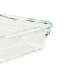 Emsa Emsa Clip&amp;Close Glass Food Container Square 700 ml