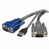 StarTech KVM Kabeliai, 1,8m, pilkos (VUSBVGA6)