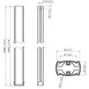 Laikiklis Pole Vogels large 300cm Connect-it juodas