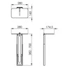 Laikiklis Vogel's BS PVA 5070 Connect-it AV-Halter schw.