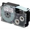 Casio Tape XR-18X1, juoda spausdinimo/permatomos pagrindas, nelaminuotas, 8m, 18mm