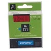 Dymo S0720570 (juoda ant raudonos) D1 tipo juosta