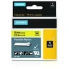 DYMO 18490 RHINO Nailono Juostelė 12mm x 3,5m (geltona / juodas šifras)