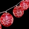 Krist+ LED kamuoliukų vainikas 2 m Ø 6 cm Raudona Balta